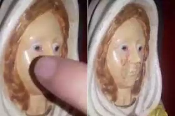 Priest Launches Investigation As Virgin Mary Statue Is Seen 